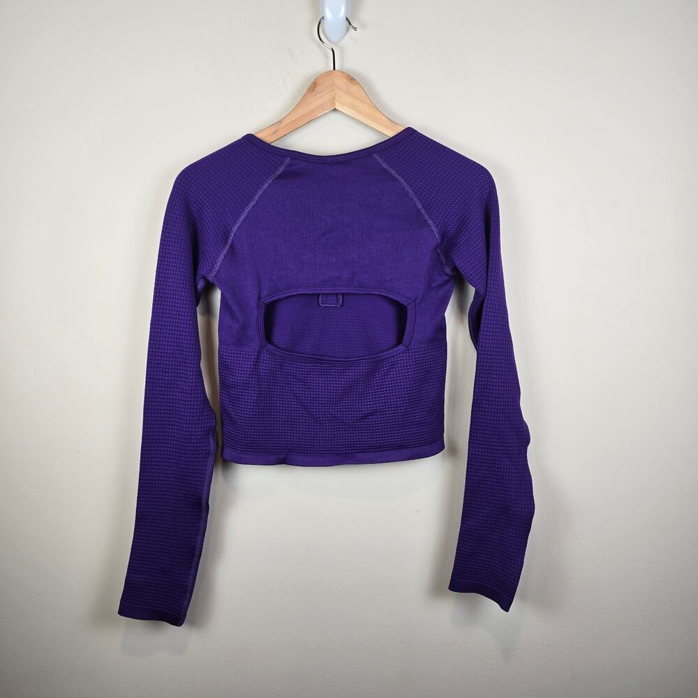 Free People Movement Purple Long Sleeve Top - Picture 3 of 5